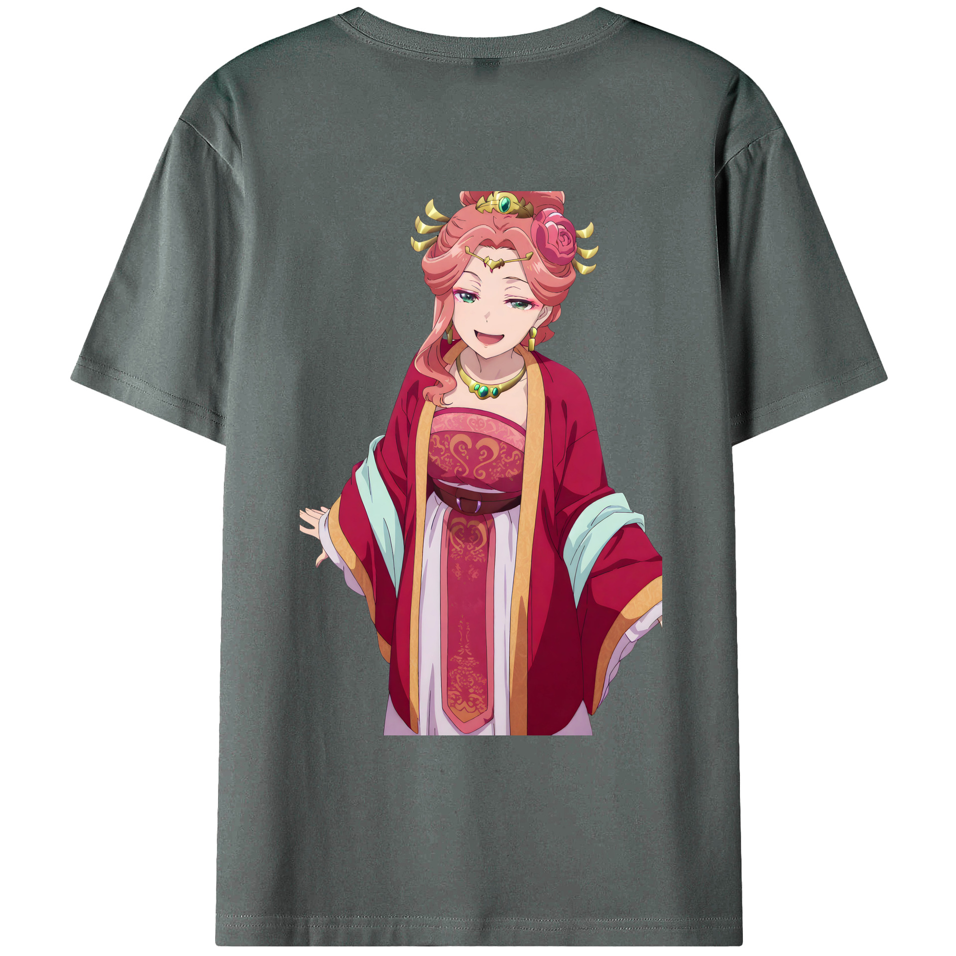 （画像用） 薬屋のひとりごと The Apothecary Diaries 綿100％ メンズ半袖Tシャツ（バックプリント） 通気性
